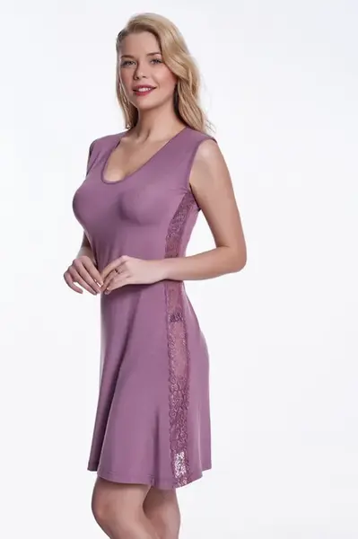 Dámská noční bambusová košilka BRIA M Borůvková