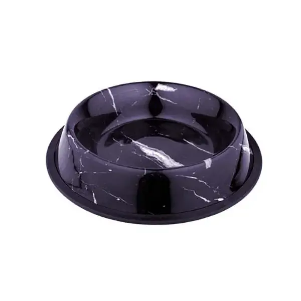 Duvo+ Protiskluzová nerezová miska s mramorovým vzorem 1000ml 25,8x25,8x5,1cm  L