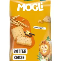 MOGLi BIO Máslové sušenky s vanilkou Bourbon 125 g