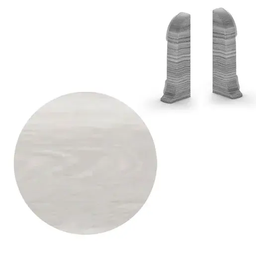 Koncovka k soklu Naturel Geelong , PVC dĺžka 0,5 cm, výška hrany 56 mm, NATNGTKH3