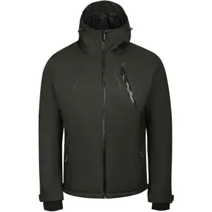 ALPINE PRO KEWER Pánska lyžiarska bunda, khaki, veľkosť