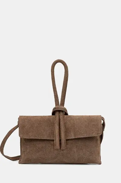 Semišové psaníčko Answear.LAB béžová barva