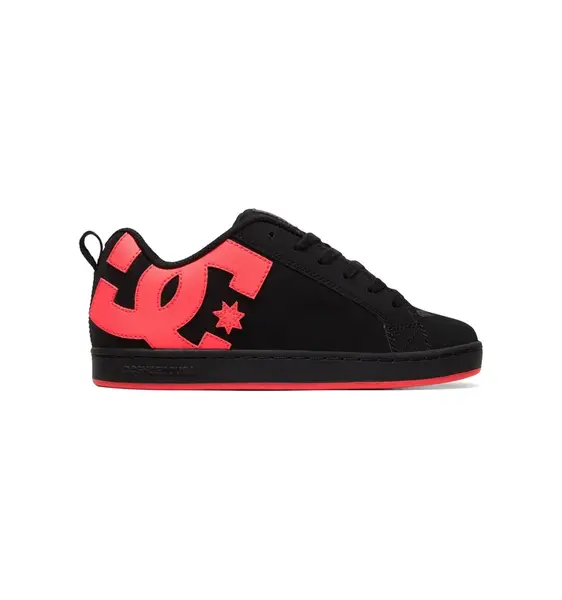 Dc shoes dámské boty Court Graffik Black/Hot Pink | Černá | Velikost 8,5 US