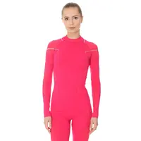 Dámské triko Brubeck Thermo s dlouhým rukávem Fuchsia XL