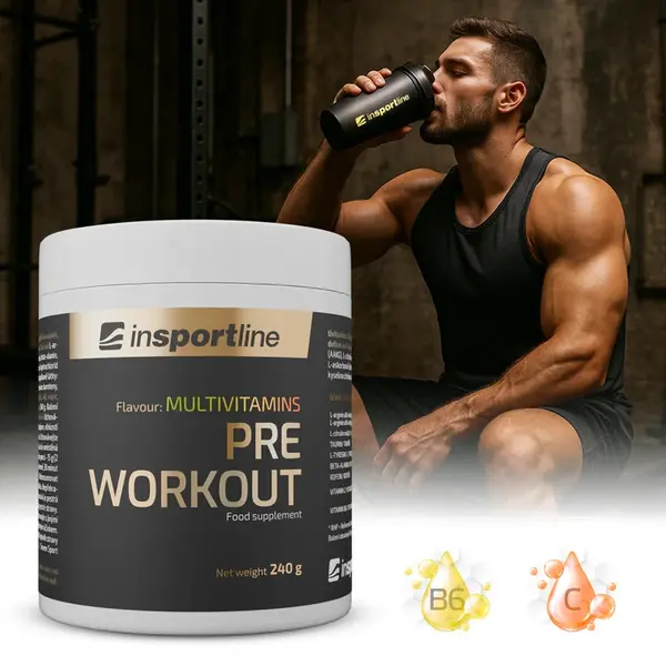 Doplněk stravy inSPORTline Pre Workout 240g multivitamin