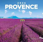 Poznámkový kalendář Provence 2026 - nástěnný kalendář