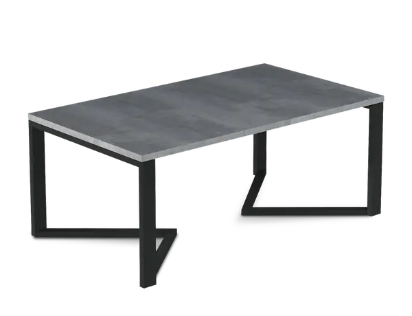 Konferenční stolek Gavino Barva desky: Beton, Barva podstavy: Černá