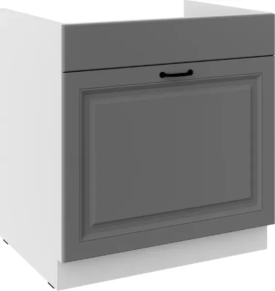 Spodní skříňka pod dřez Stilo 80 ZL 1S BB - Premium Box Barva korpusu: Bílá, Barva dvířek: Dust Grey