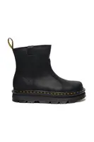 Nízké kozačky Dr. Martens ZebZag Rigger dámské, černá barva, na plochém podpatku, DM42662001