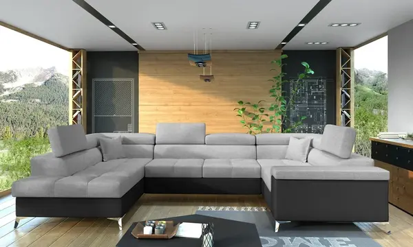 Sedací souprava Thiago Provedení: Levá U, látka: Sawana 21/ Soft 11