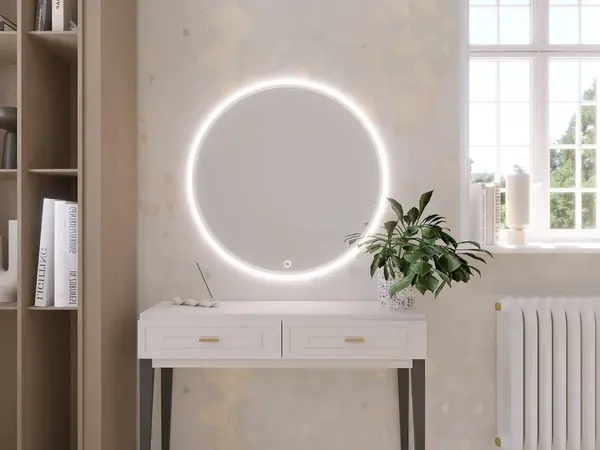 Zrcadlo Elistul Rozměry: 60 cm, Varianta: Osvětlení A