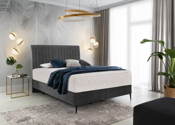 Boxspring Blanca Rozměr: 160 x 200 cm, látka: Nube 6