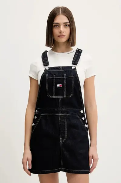 Tommy Jeans Bavlněné šaty Tommy Jeans