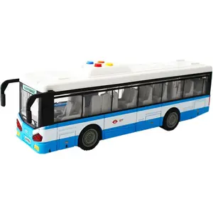 Sparkys Mestský autobus na setrvačník s osvetlením a zvukom - modrý