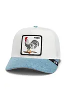 Kšiltovka Goorin Bros Rooster Fan Institution Ball Club bílá barva, s aplikací, 101-2113