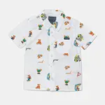 Dětská bavlněná košile Guess bílá barva, N5GH05 WBHQ1