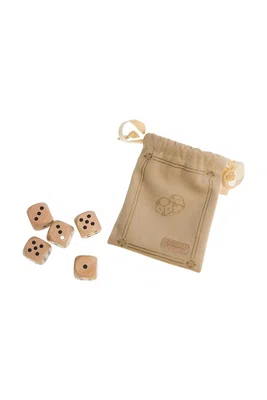 Hrací kostky home & lifestyle Bag Of Taupe béžová barva