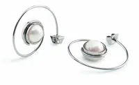 Boccia Titanium Originální titanové náušnice s pravými perlami 05018-01