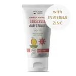 Wooden Spoon Opaľovacie telové mlieko Mango Baby & Family SPF 50 - neviditeľný zinok - Tuba