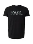 Karl Lagerfeld Tričko  nefritová / čierna / biela