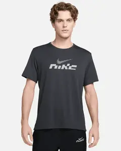 Nike Miler Flash Mens Dri-FIT UV Short-Sleeve Running Top L