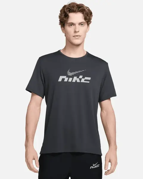 Nike Miler Flash Mens Dri-FIT UV Short-Sleeve Running Top L