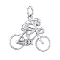 Silvego Stříbrný přívěsek Cyklista PRMP14191