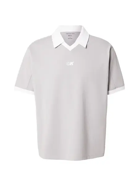 Calvin Klein Jeans Tričko  sivá / biela