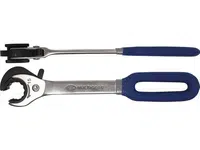 BGS Technic BGS 30835 Otevřený očkový klíč 15 mm s ráčnou na převlečné matice