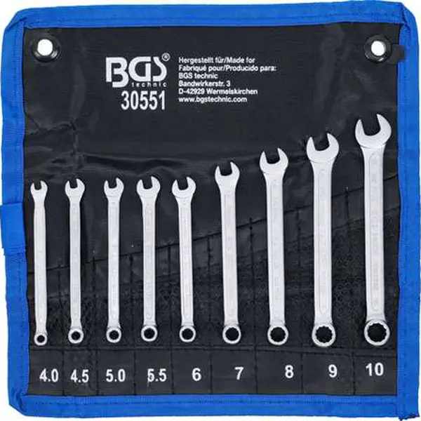 BGS Technic BGS 30551 Sada očkoplochých klíčů 4 - 10 mm (9 dílů)