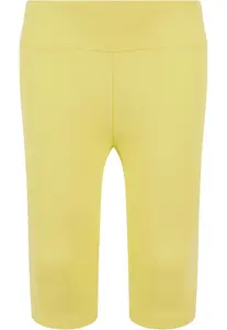Dívčí kraťasy s vysokým pasem - žluté
