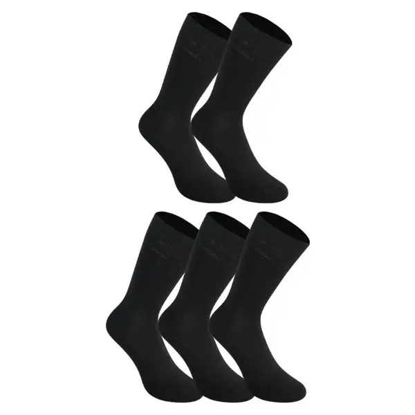 Styx 5PACK ponožky vysoké bambusové černé (5HB960)  M