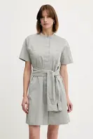 Šaty Emporio Armani šedá barva, mini, EW000738 AF12432