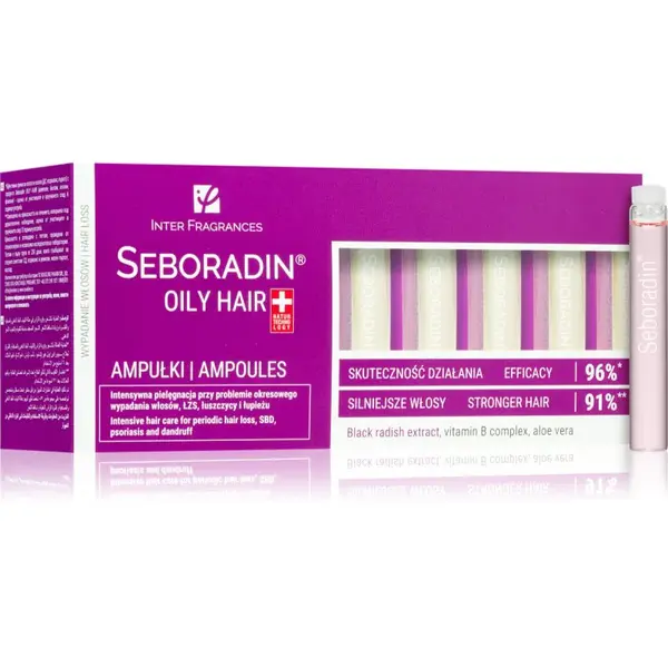 Seboradin Oily Hair ampule proti lupům a vypadávání vlasů 14x5,5 ml