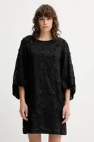 Šaty MUNTHE PANSI černá barva, mini, 252131625225