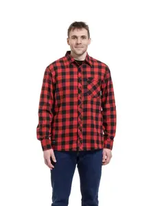 Meatfly pánská košile Kurt Black / Red | Černá | Velikost XXL