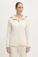 Mikina Puma dámská, béžová barva, s kapucí, hladká, 685050