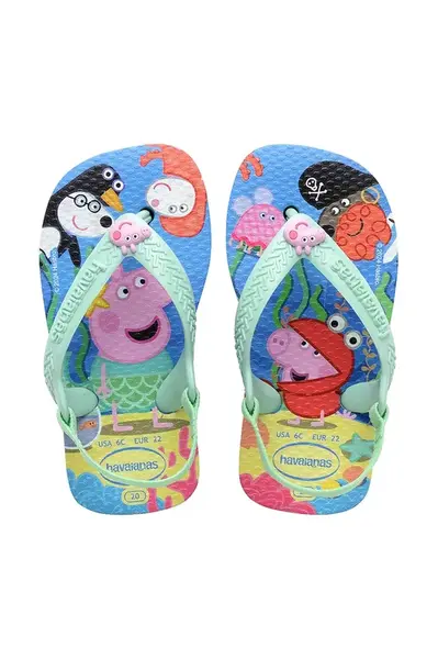 Dětské žabky Havaianas BABY PEPPA PIG modrá barva, 4145980