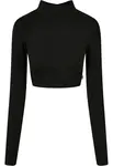 Women's Organic Long Sleeve Turtleneck - Black