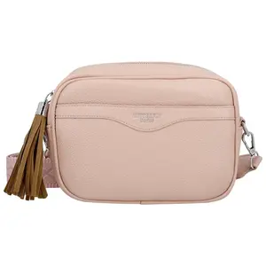 Stylová dámská koženková crossbody kabelka Erina, růžová