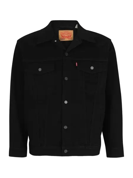 Levi's® Big & Tall Prechodná bunda 'Trucker Jacket (Big & Tall)'  čierna