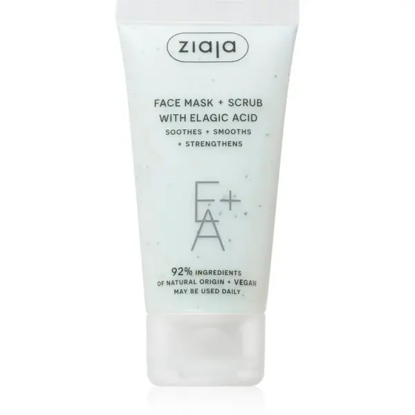 Ziaja Face Mask + Scrub with Elagic Acid peelingová maska 55 ml