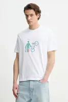 Bavlněné tričko PS Paul Smith bílá barva, s potiskem, M2R.220X.PP4700