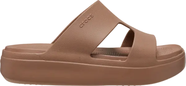 Dámské pantofle crocs classic platform h-strap hnědá 38-39