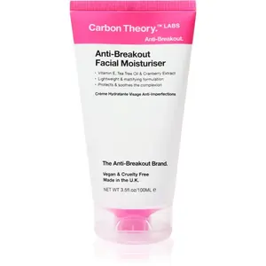 Carbon Theory Anti-Breakout Facial Moisturiser hydratační krém na obličej proti nedokonalostem pleti 100 ml