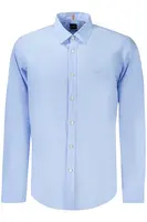 Pánská modrá košile s dlouhým rukávem