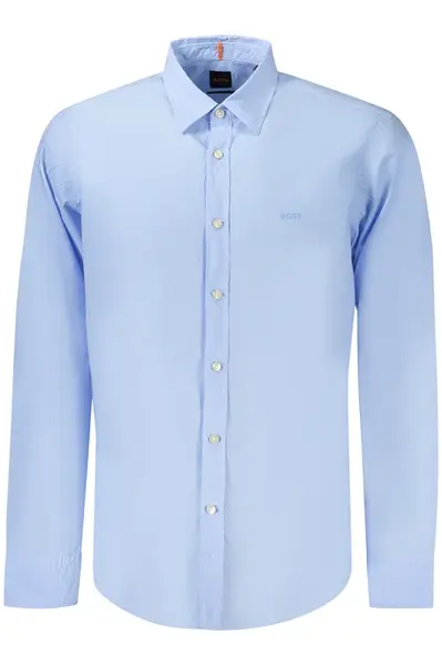 Pánská modrá košile s dlouhým rukávem