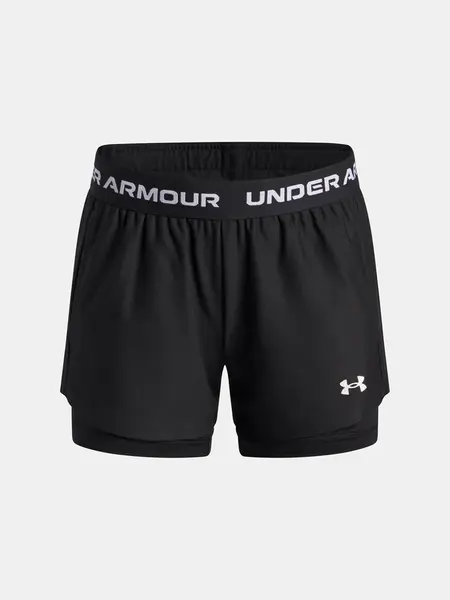 Girls' shorts Under Armour UA Tech Play Up 2n1 Short-BLK - Girls