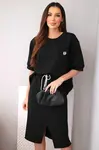 Kesi dámský set s blůzkou a midi sukní černý