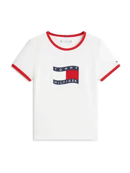 TOMMY HILFIGER Tričko  námornícka modrá / červená / biela